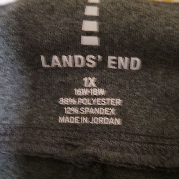 Land’s End gray leggings Wide Leg Pants Pull On size 1X - Picture 6 of 6